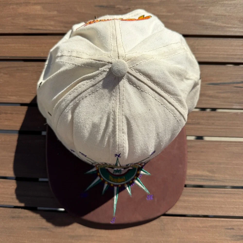 Disneyland 40 Years Of Adventures‎ Mickey Mouse Compass Snapback Hat Goofys USA